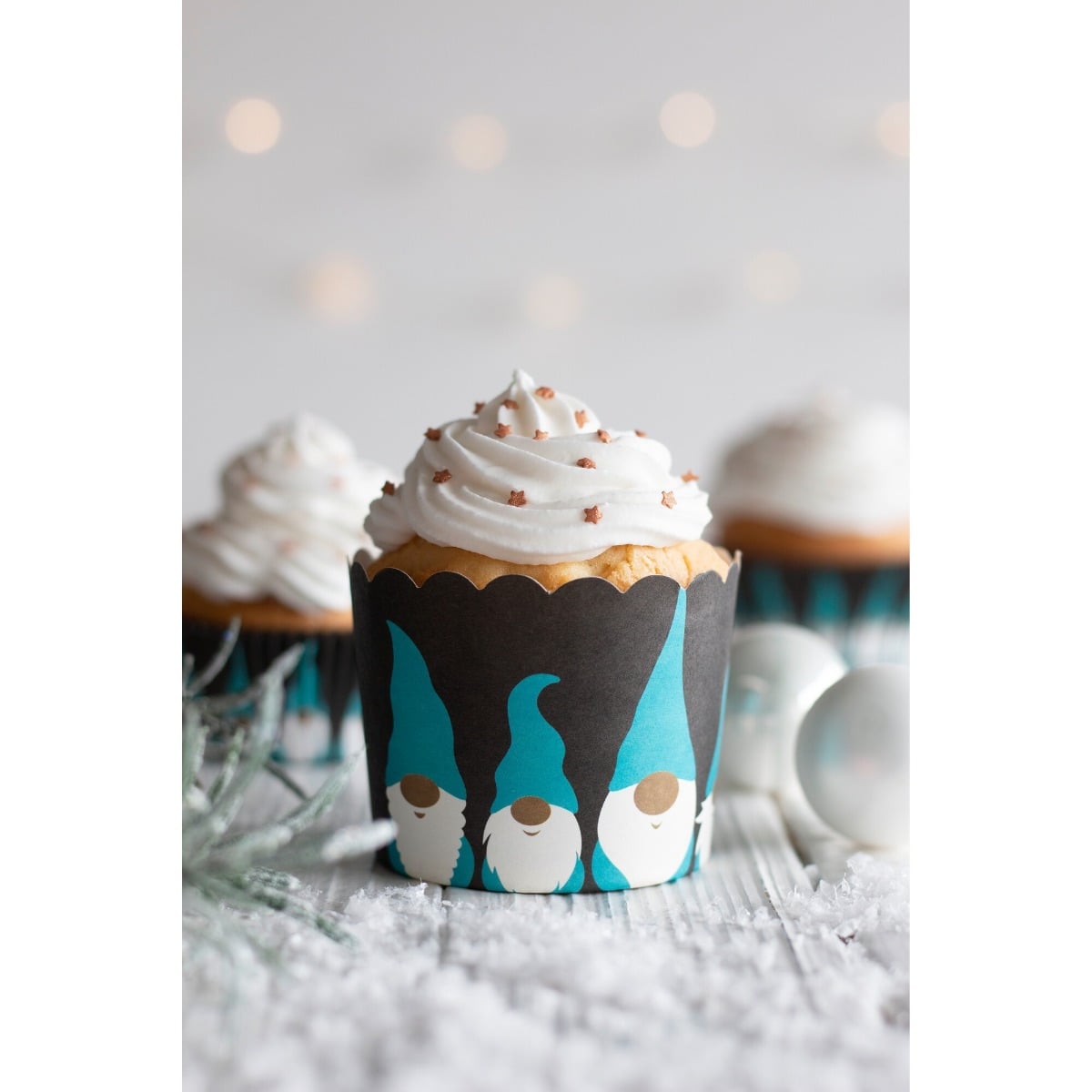 Caissettes à cupcakes en carton - Elfes (12pcs)