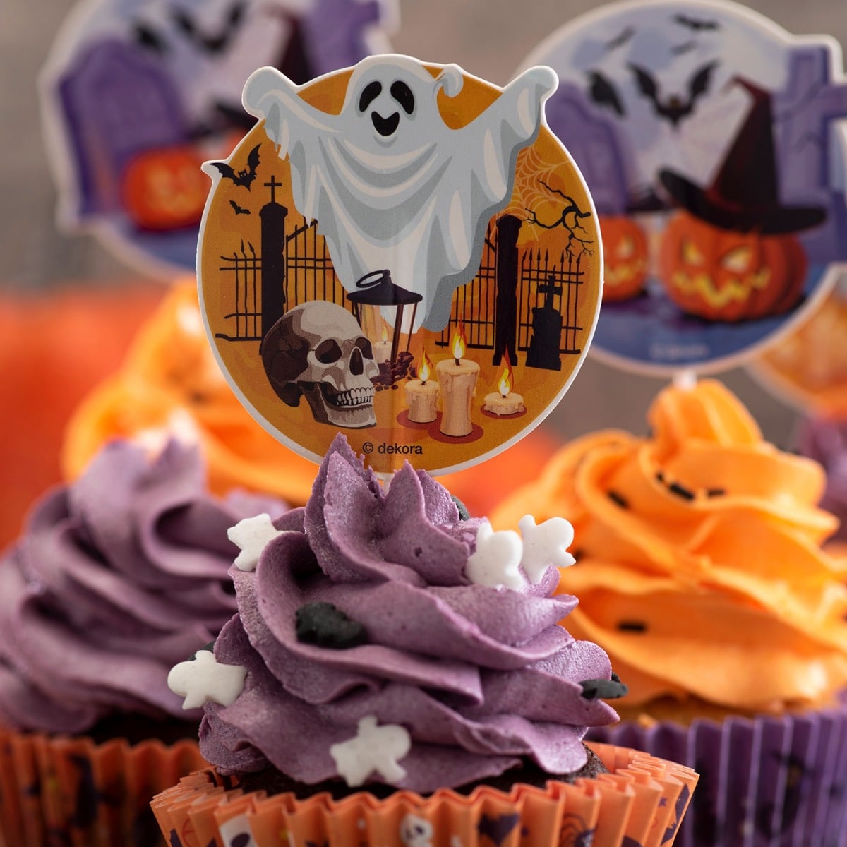 Kit Caissettes et toppers Halloween (24pcs)