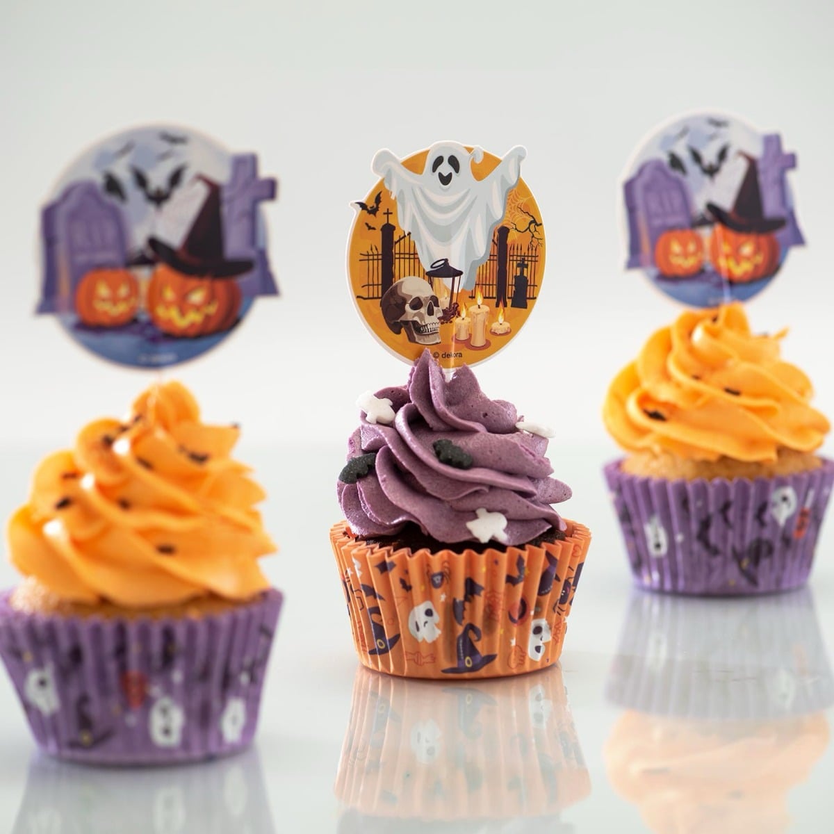 Kit Caissettes et toppers Halloween (24pcs)