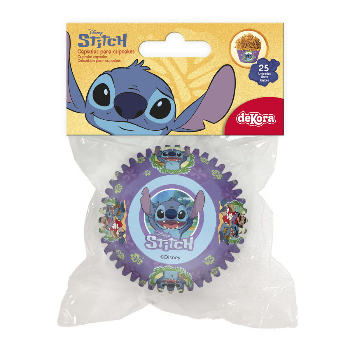 Caissettes à cupcakes - Stitch Ø 5cm (25pcs)
