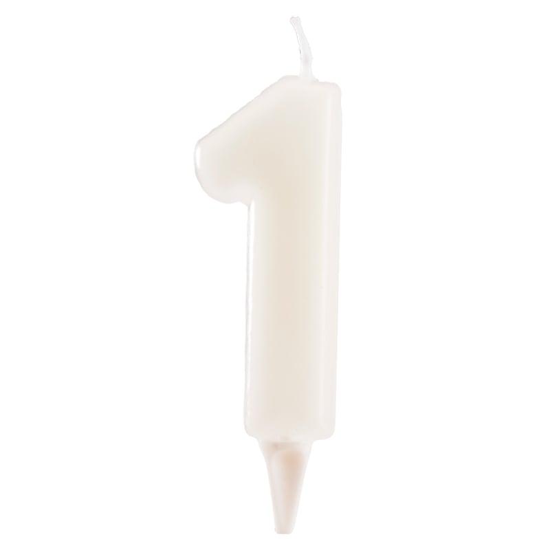 Bougie Chiffre 1 Fluorescent (6cm)