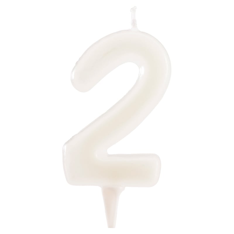Bougie Chiffre 2 Fluorescent (6cm)
