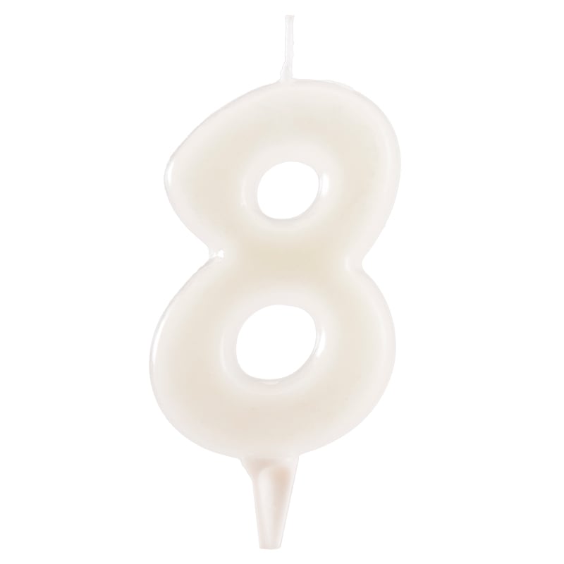 Bougie Chiffre 8 Fluorescent (6cm)