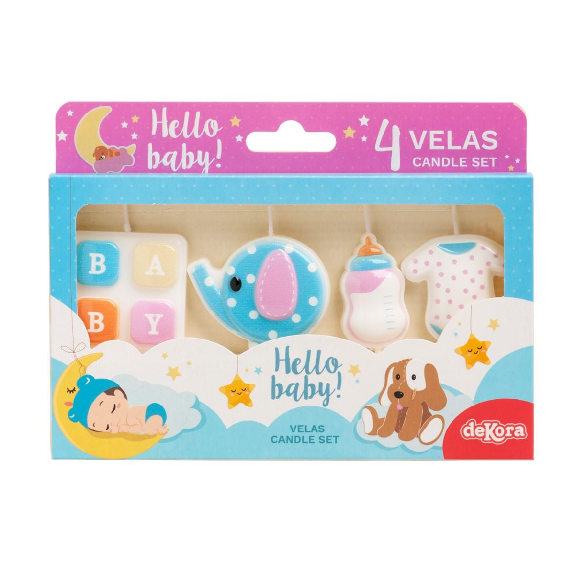 Bougies - Hello Baby (4pcs)