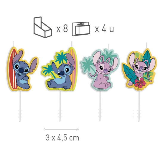 Bougies Stitch (4pcs)