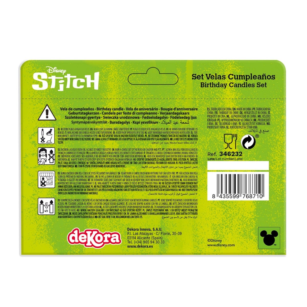 Bougies Stitch (4pcs)