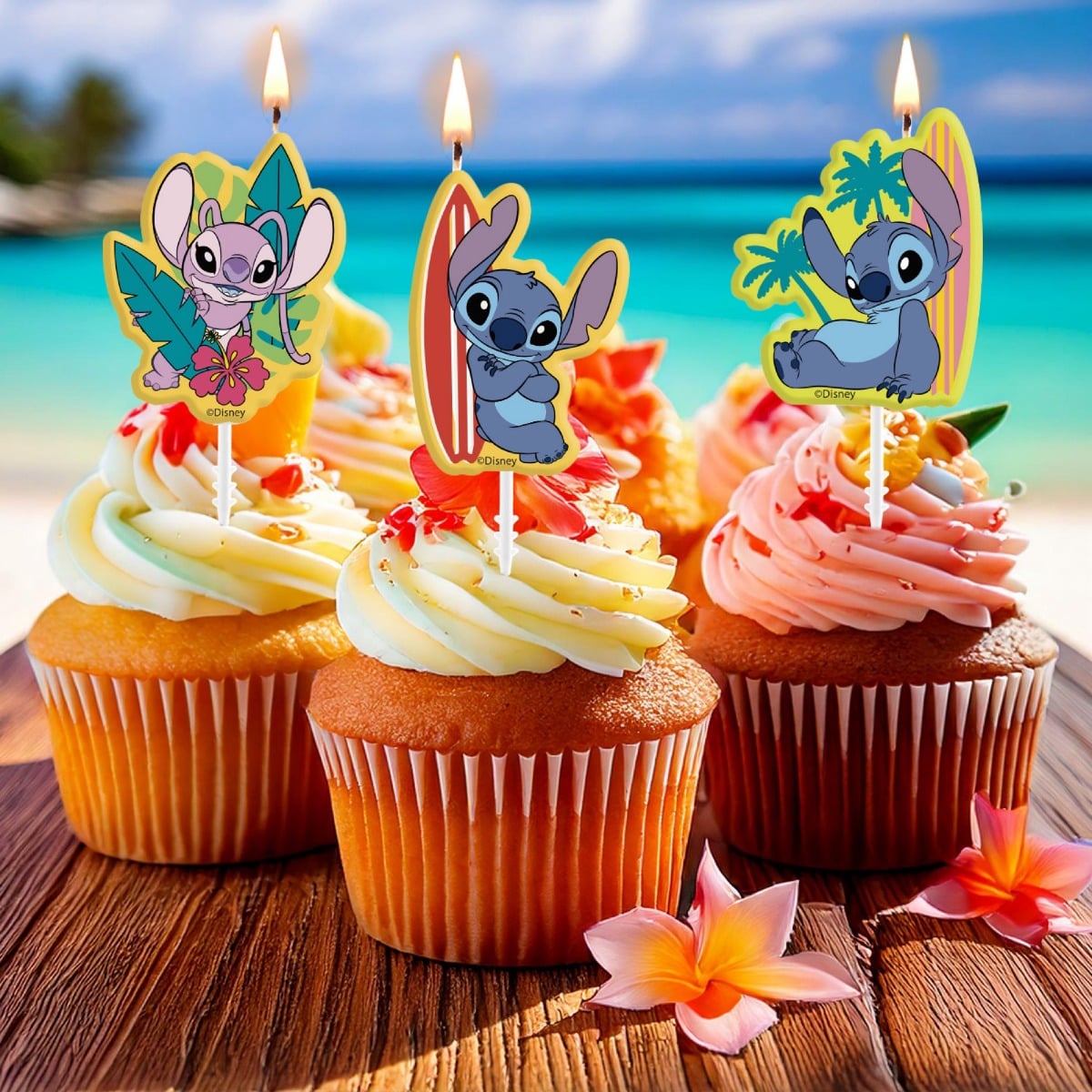 Bougies Stitch (4pcs)