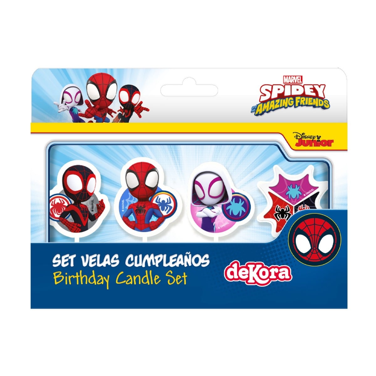 Bougie Spidey (4pcs)