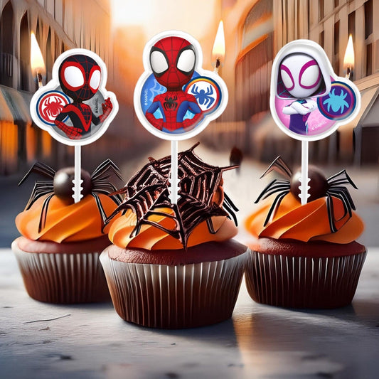 Bougie Spidey (4pcs)