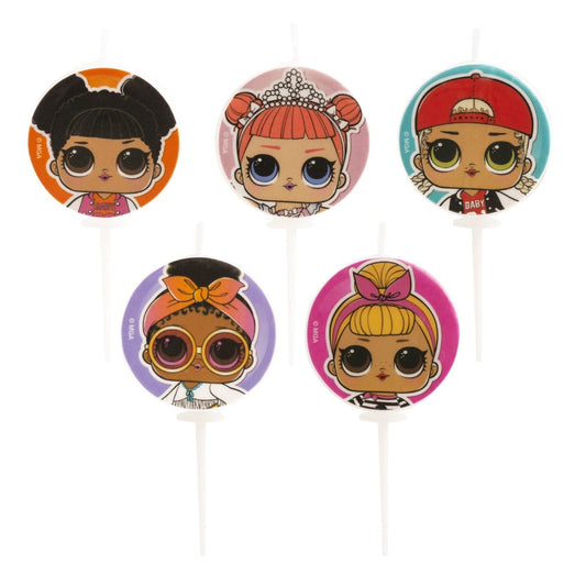 Bougie Lol 3cm (5pcs)