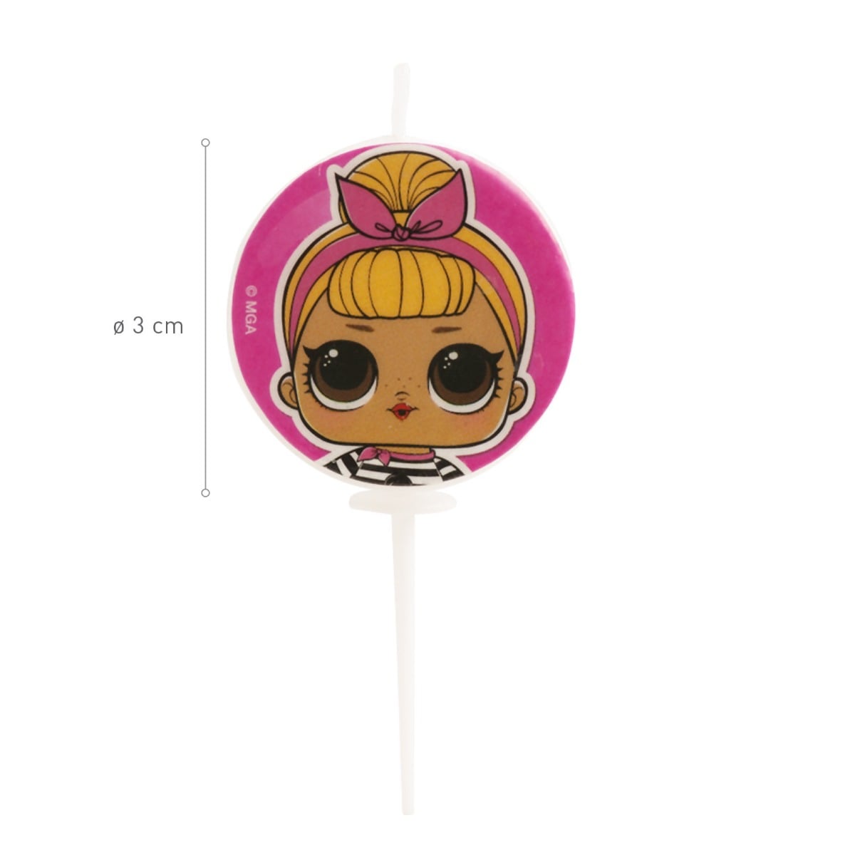 Bougie Lol 3cm (5pcs)