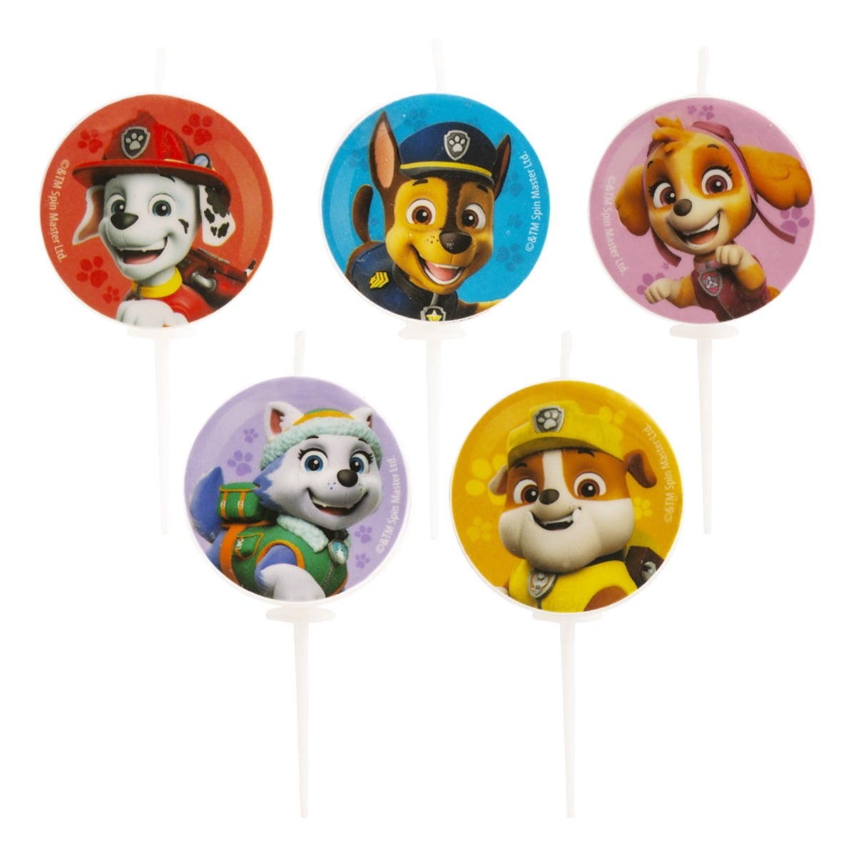 Bougie Pat'Patrouille 3cm (5pcs)
