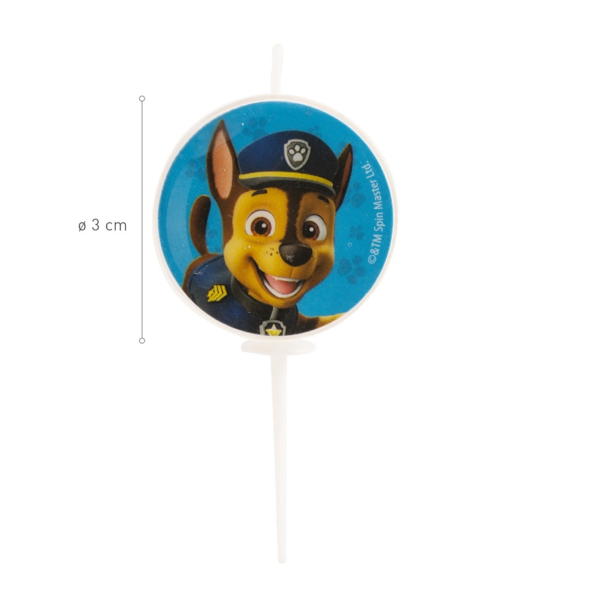 Bougie Pat'Patrouille 3cm (5pcs)
