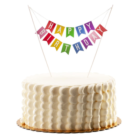 Décoration de gâteau - Guirlande Happy Birthday
