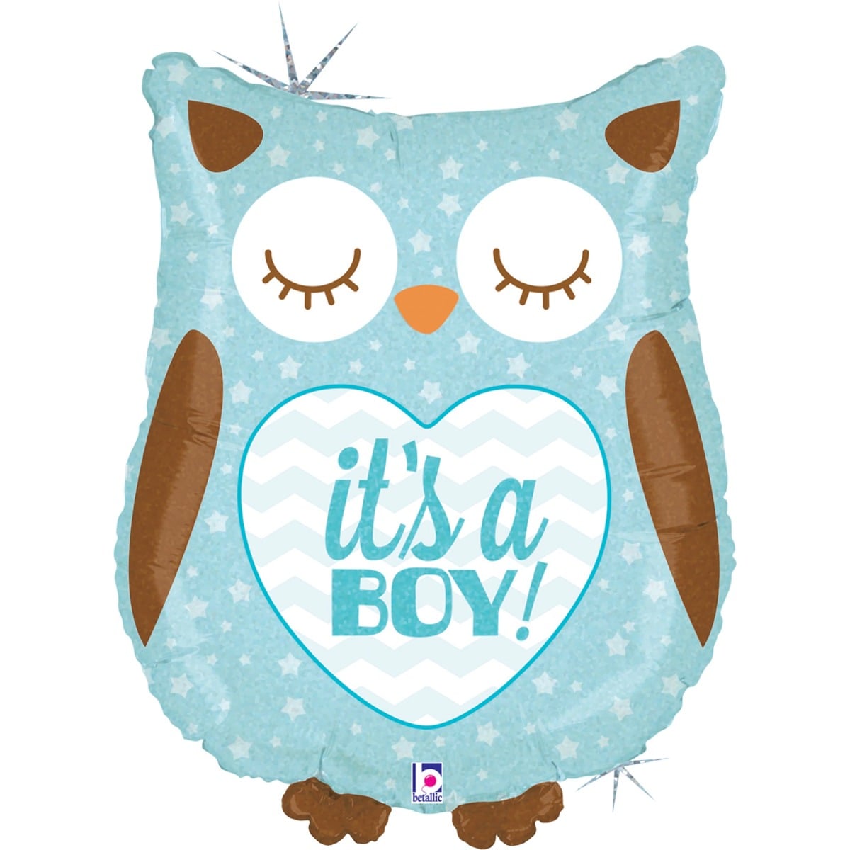 Ballon Alu - Hibou It's a boy (66cm)