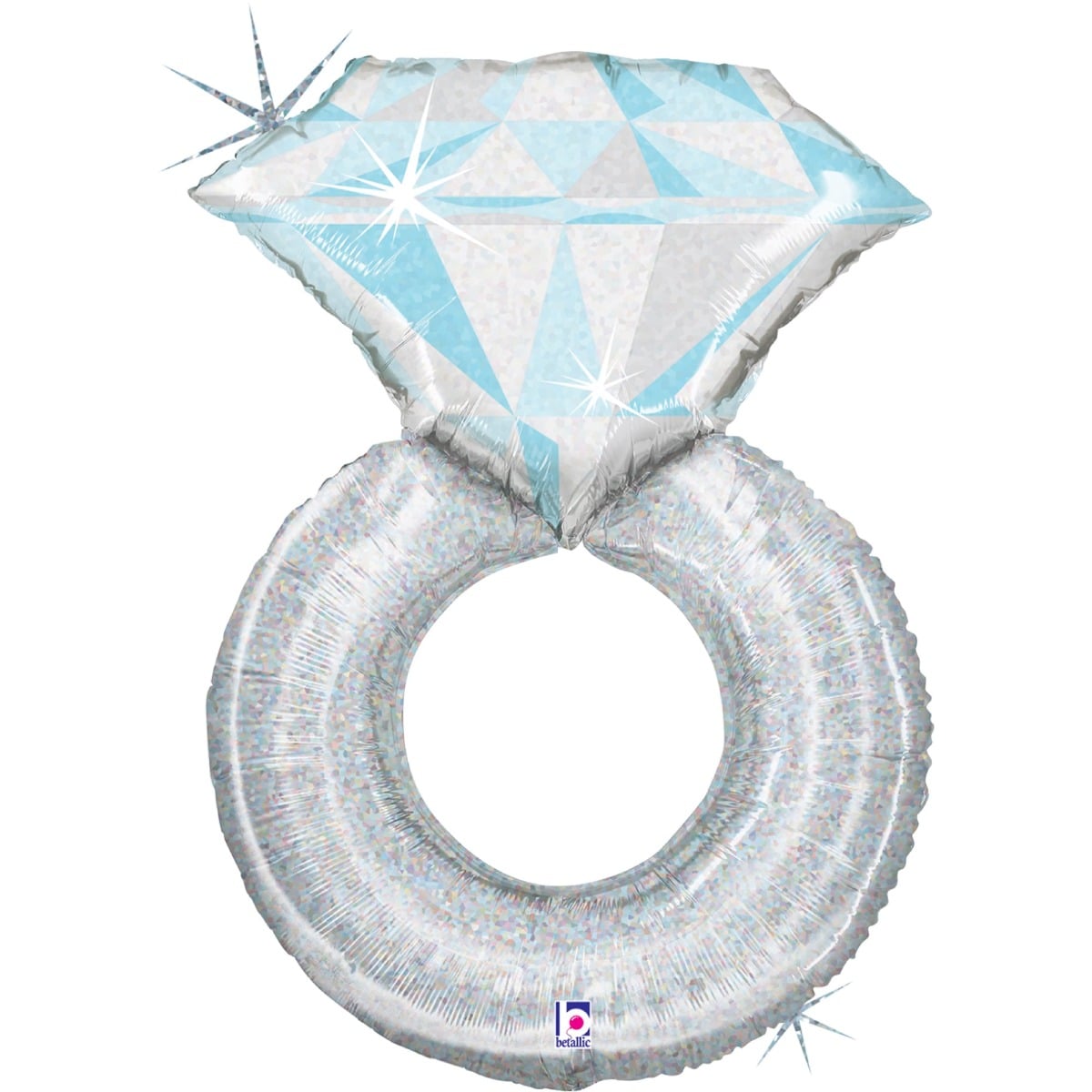 Ballon Alu - Bague Holographic (97cm)