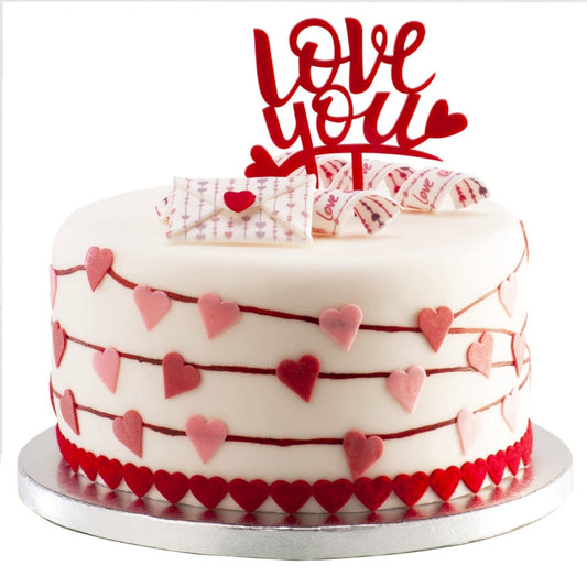 Cake Topper - Love You Rouge