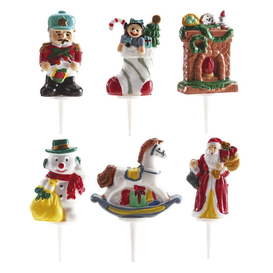 Décorations en plastique - Noël (6pcs)