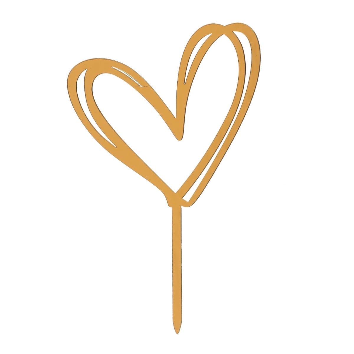 Cake Topper - Double Coeur