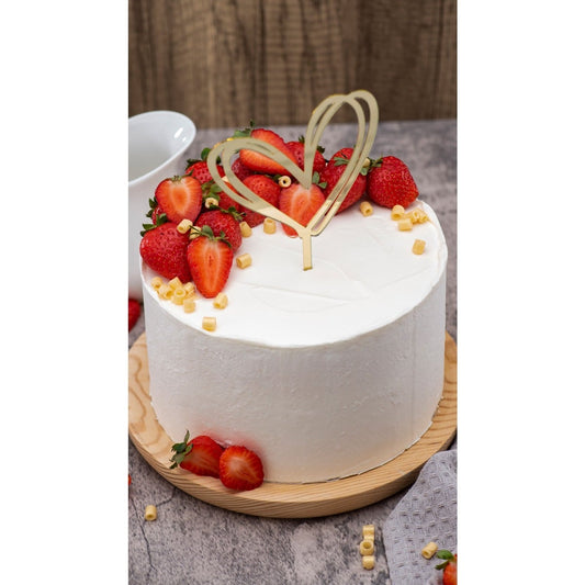 Cake Topper - Double Coeur