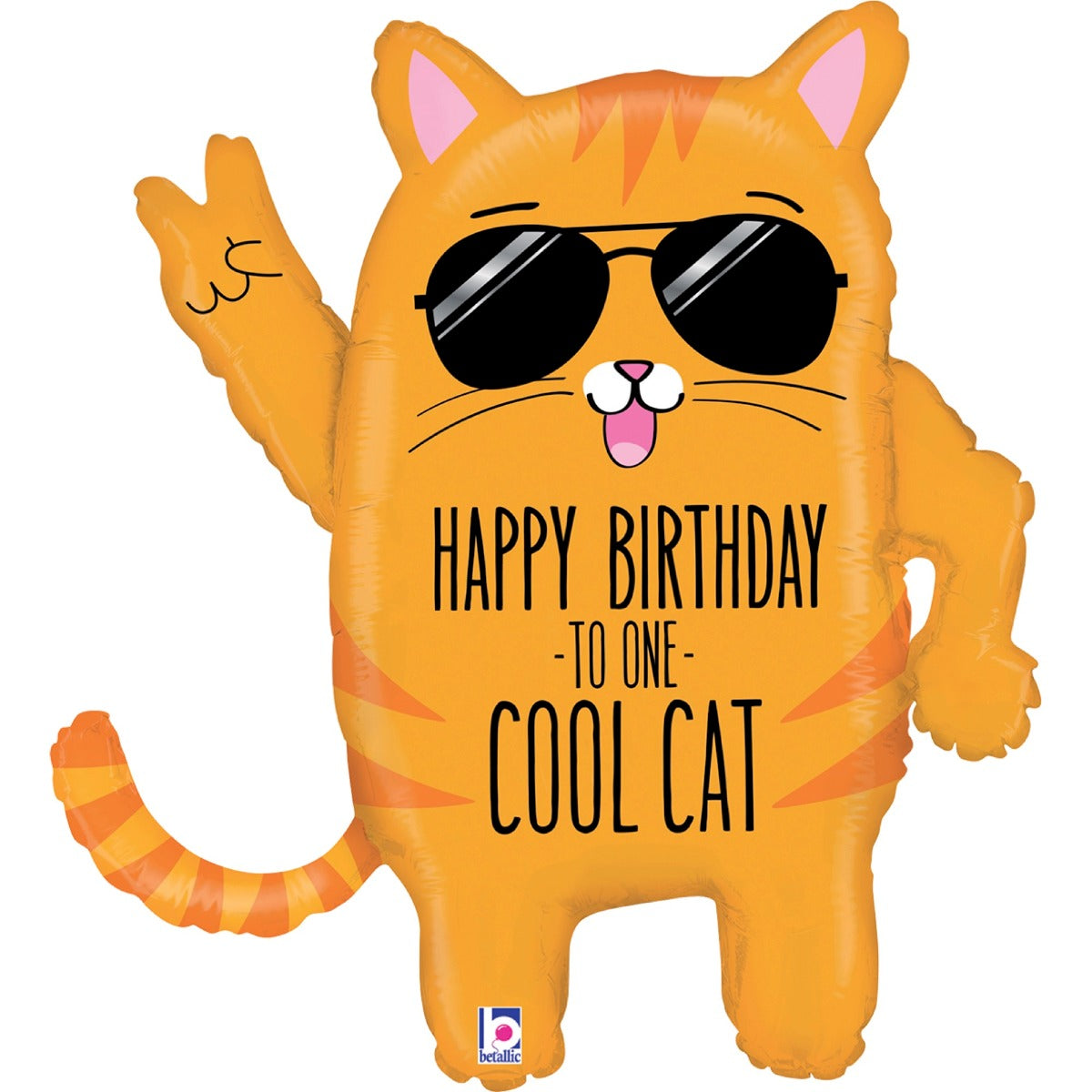 Ballon alu - Cool Cat Birthday