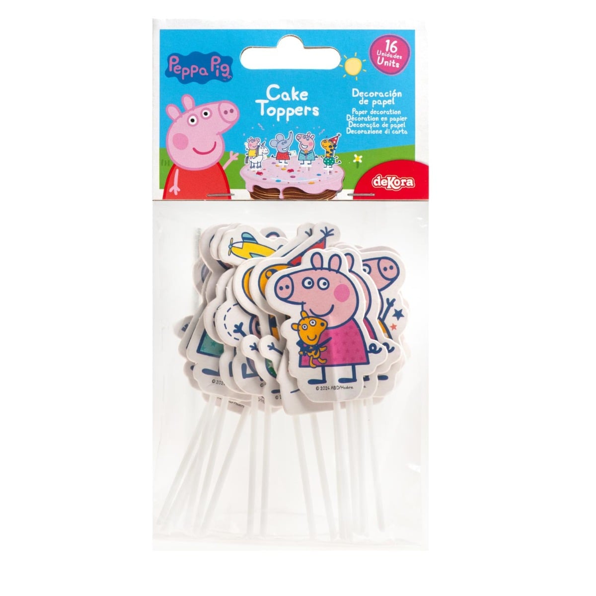 Décorations en papier - Peppa Pig 16 pcs