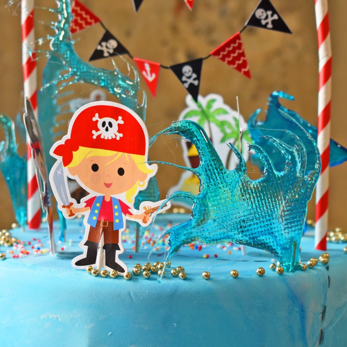 Cake Topper - Pirate (6pcs)