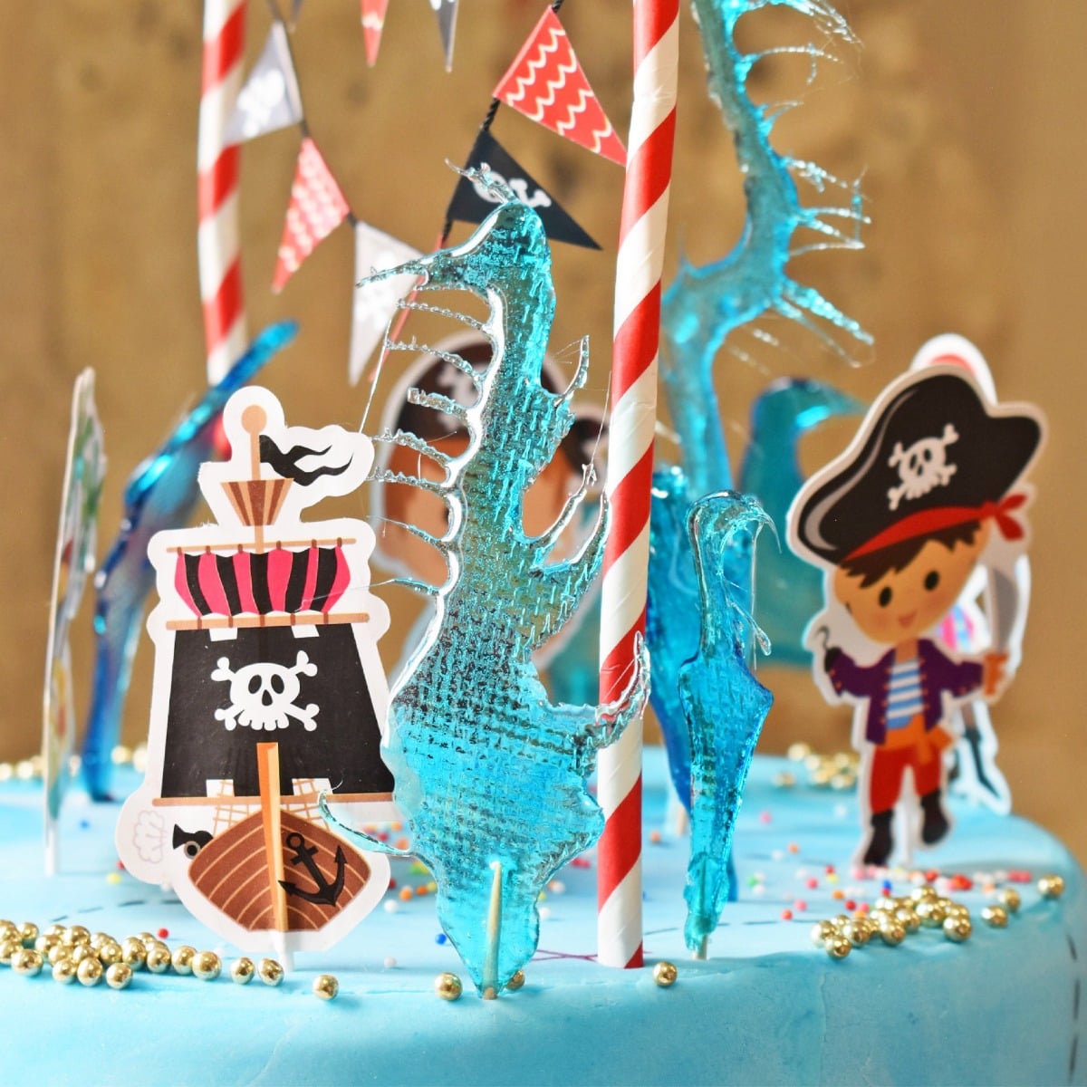 Cake Topper - Pirate (6pcs)
