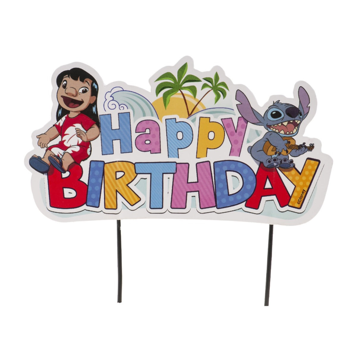 Cake Topper Happy Birthday Stitch