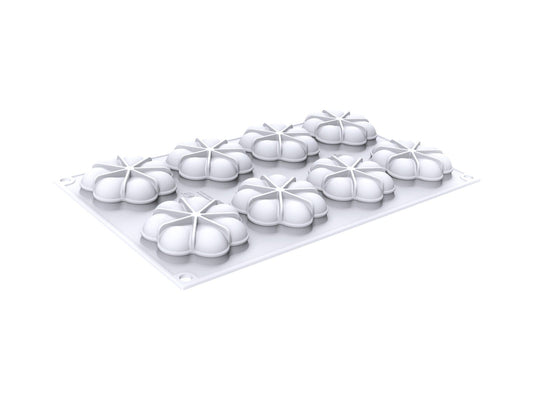Moule en silicone Blossom fleur (8 x 45 ml)