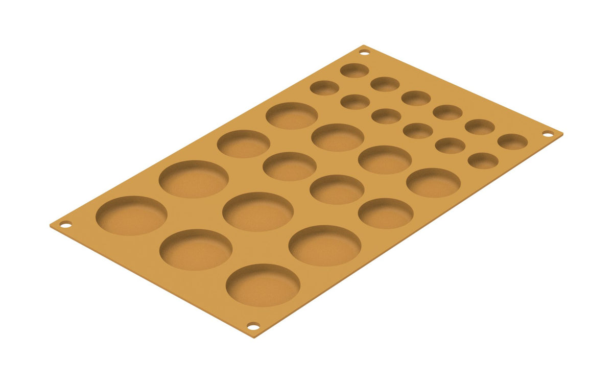 Moule en silicone Pois disques (26 empreintes)