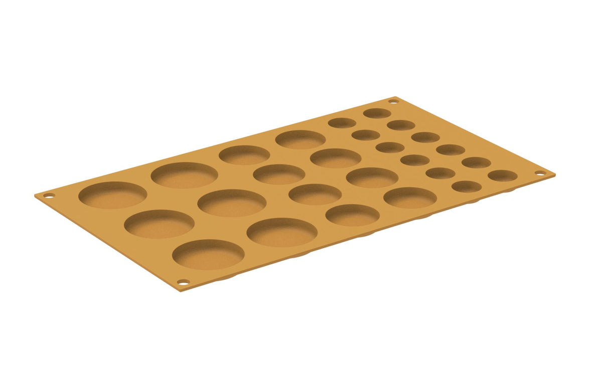 Moule en silicone Pois disques (26 empreintes)