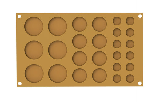 Moule en silicone Pois disques (26 empreintes)