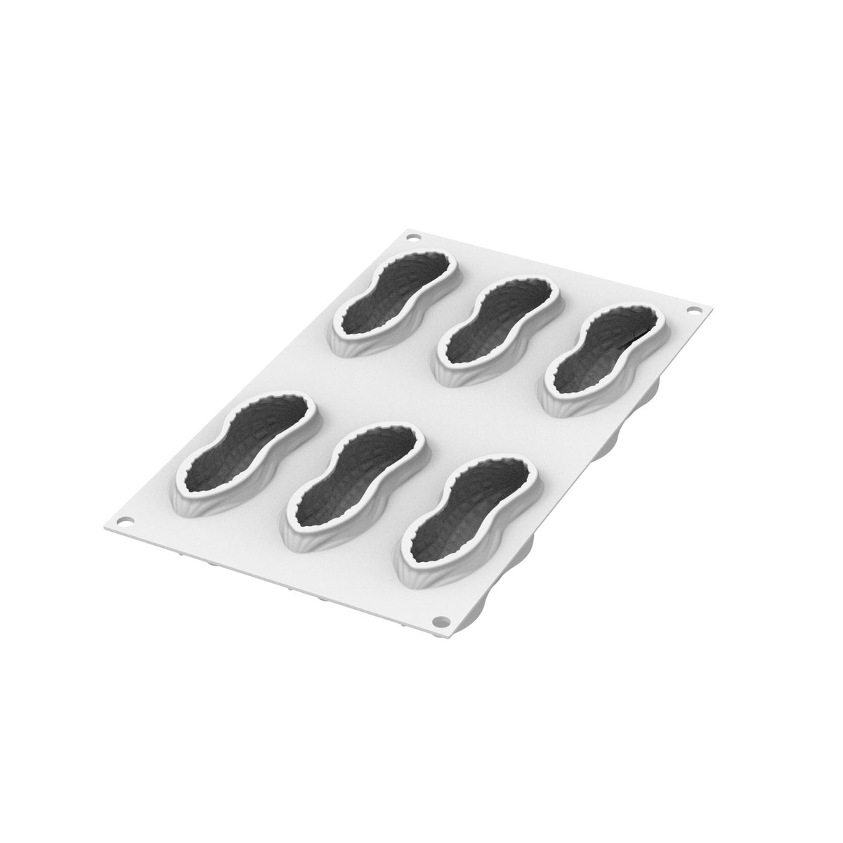 Silikomart Moule Arachide 100 en silicone avec découpoir (6 empreintes)