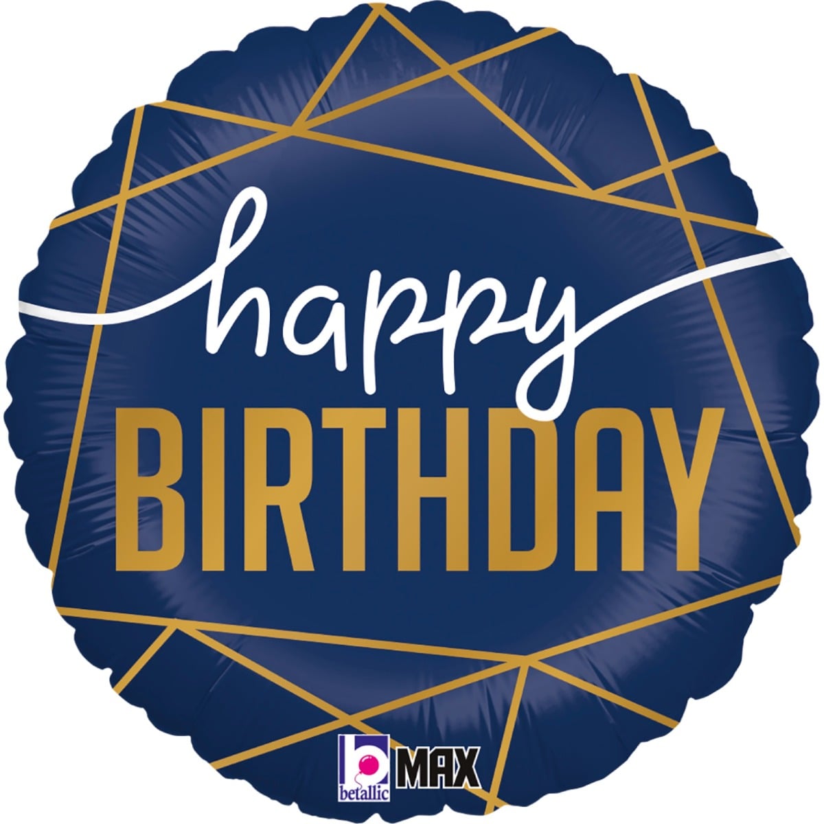 Ballon alu - Happy Birthday Navy
