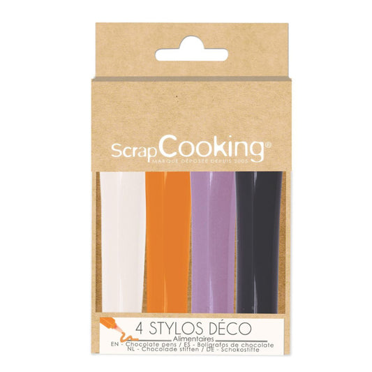 ScrapCooking 4 stylos choco Halloween (4 x 25 g)