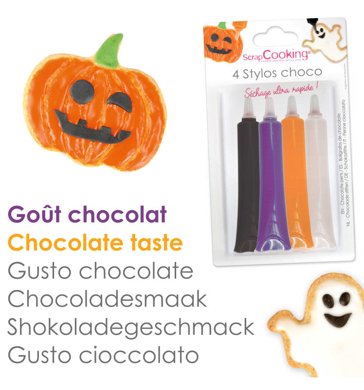 ScrapCooking 4 stylos choco Halloween (4 x 25 g)