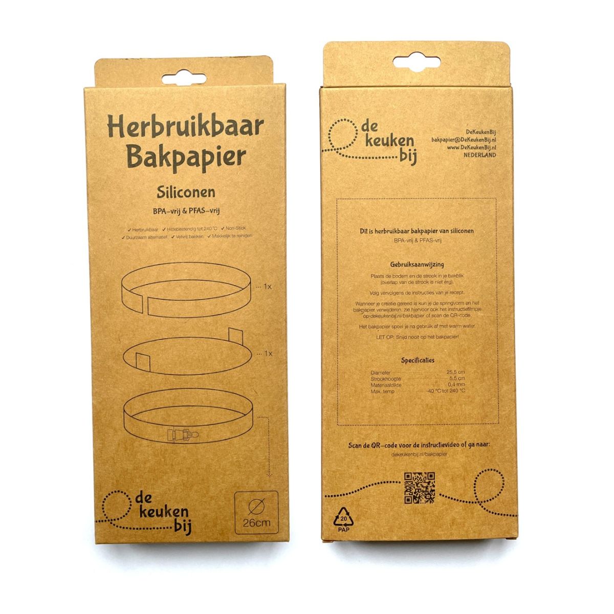 Papier de cuisson en silicone réutilisable rond