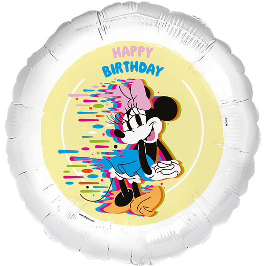 Ballon Alu Minnie Happy Birthday - 45cm