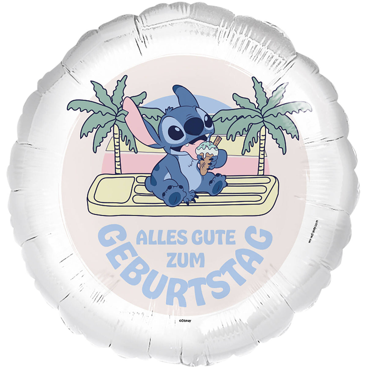 Ballon Alu Stitch Alles Gute zum Geburtstag - 45cm