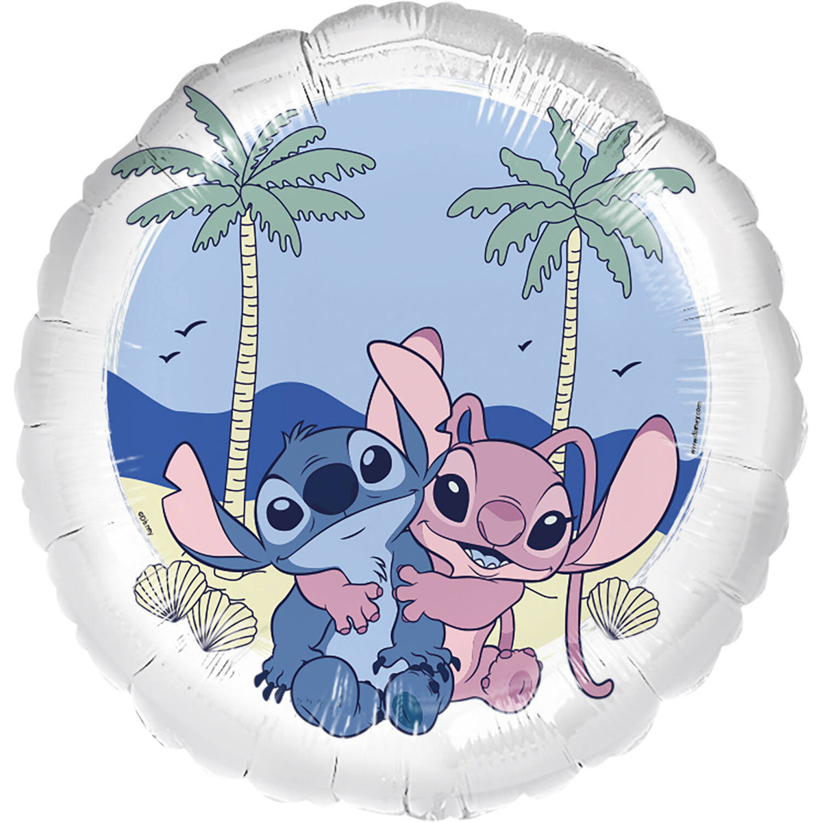 Ballon alu Stitch et Angel (45cm)