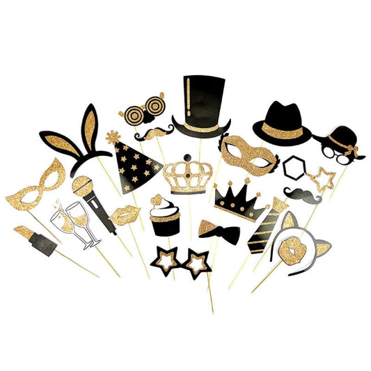 Accessoires Photobooth dorés