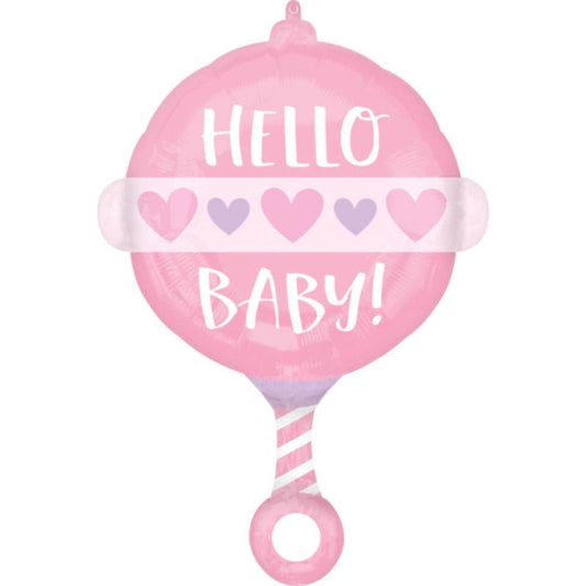 Ballon Alu - Hochet Rose