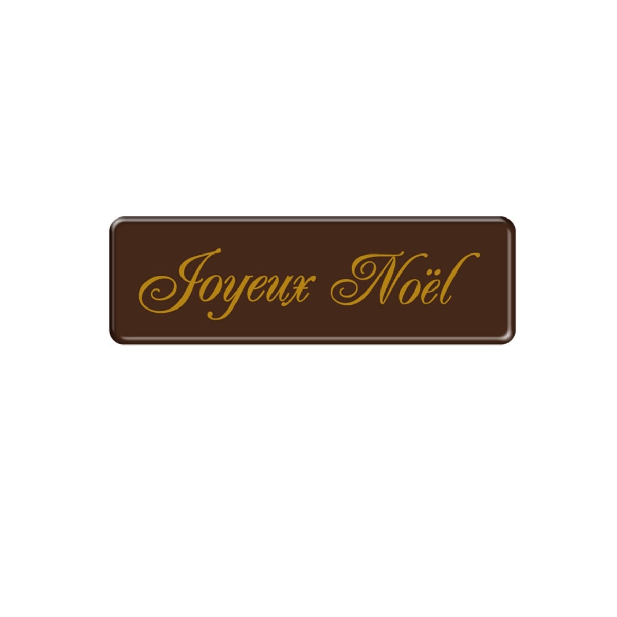 Plaquette chocolat - Joyeux Noël (3pcs)