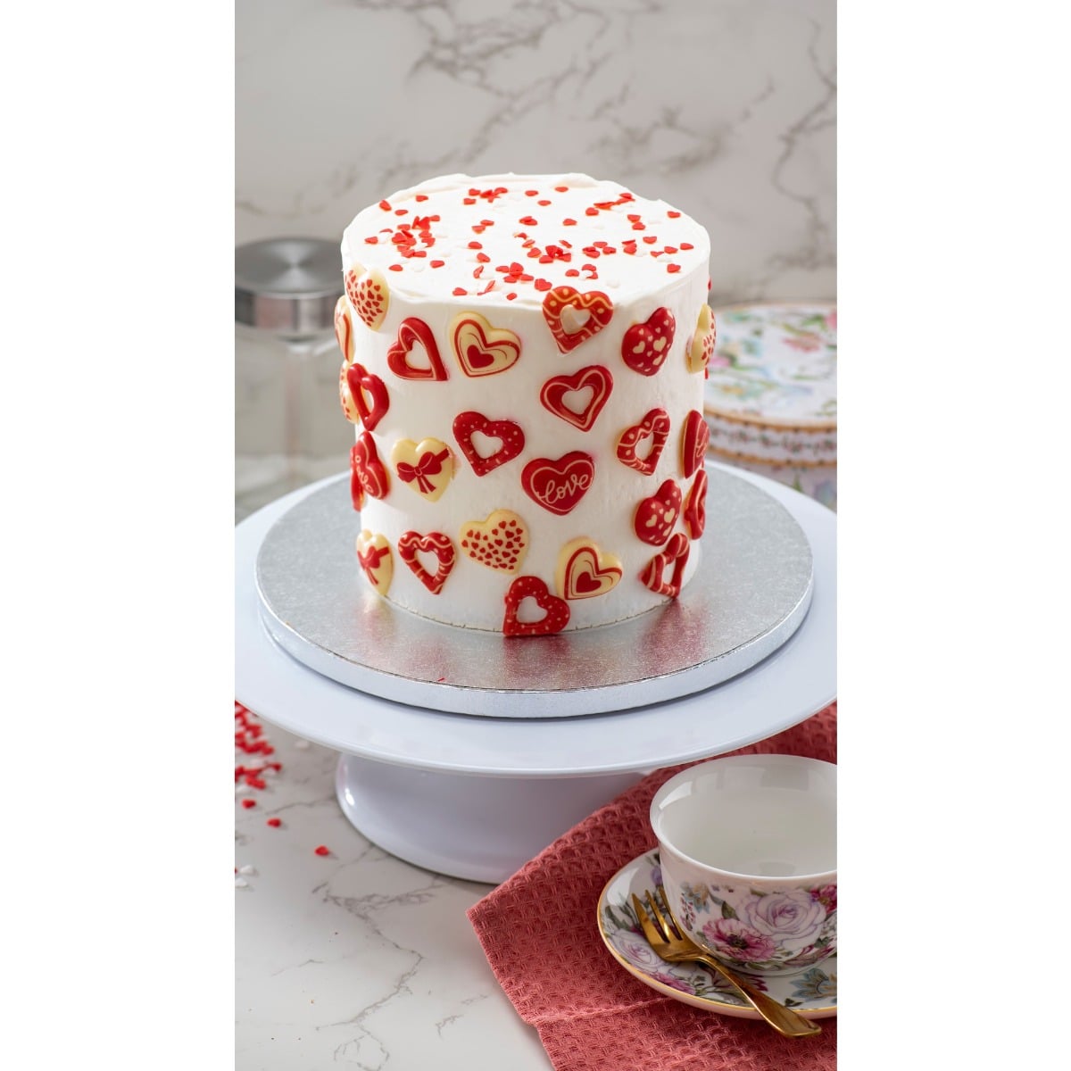 Assortiments coeur en chocolat blanc (5pcs)