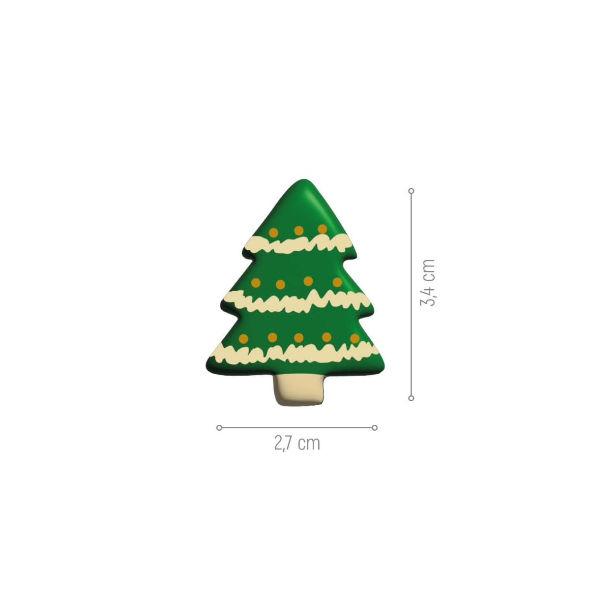 Décorations chocolat - Sapins (6pcs)