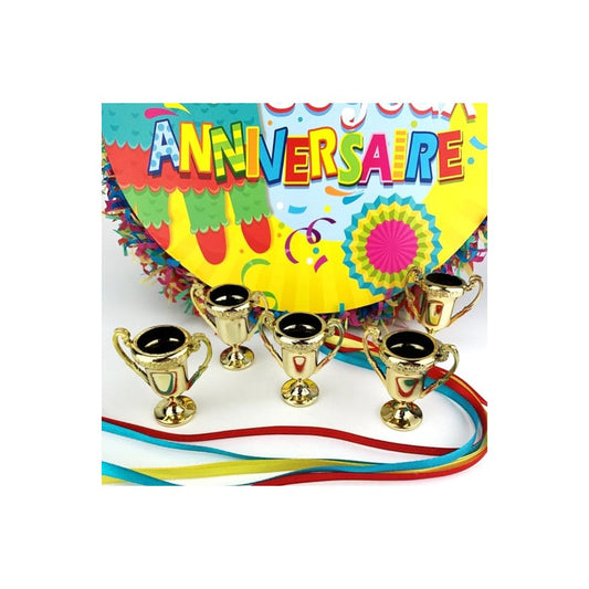 Set de 5 coupes dorées