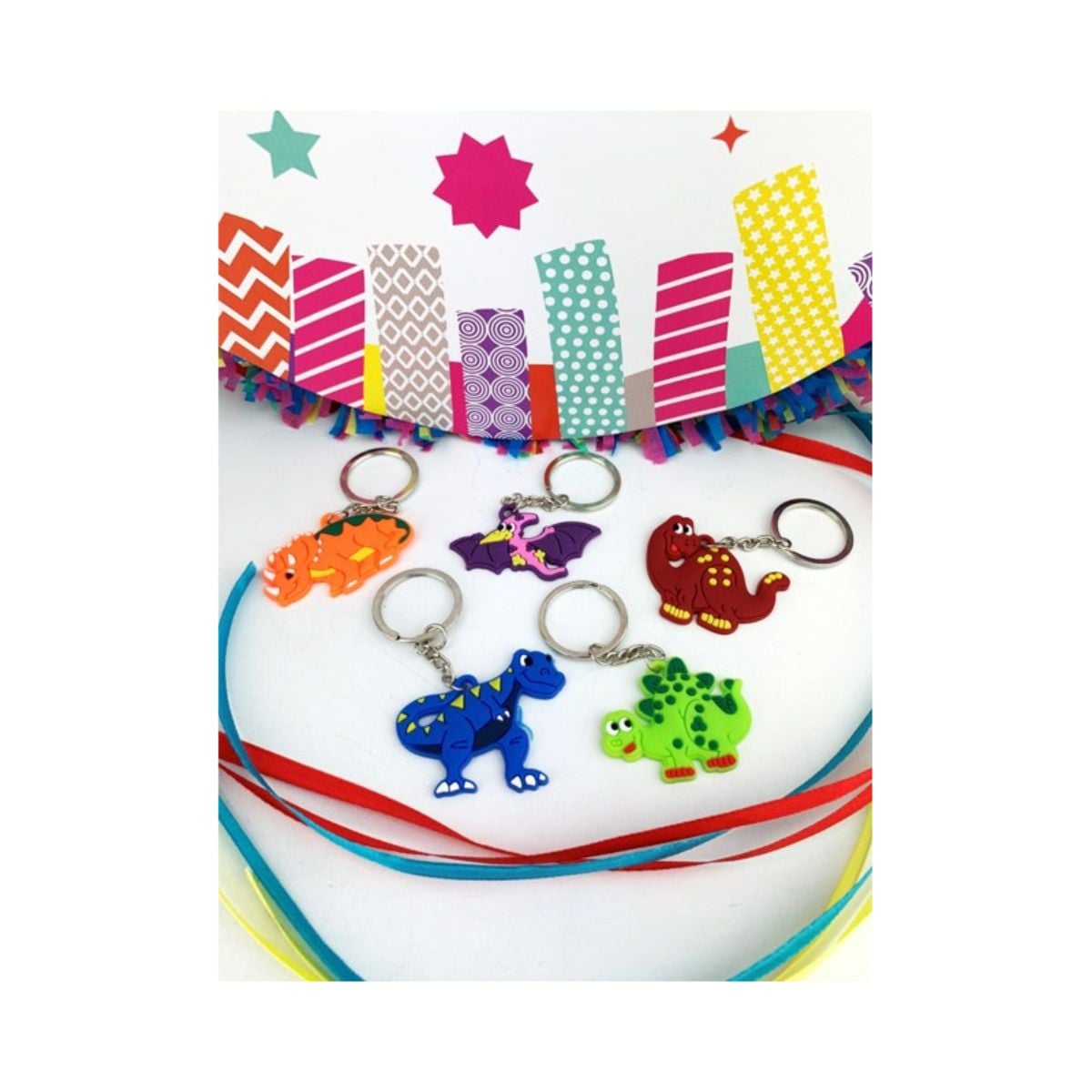 Porte-clefs - Dinosaures (5pcs)