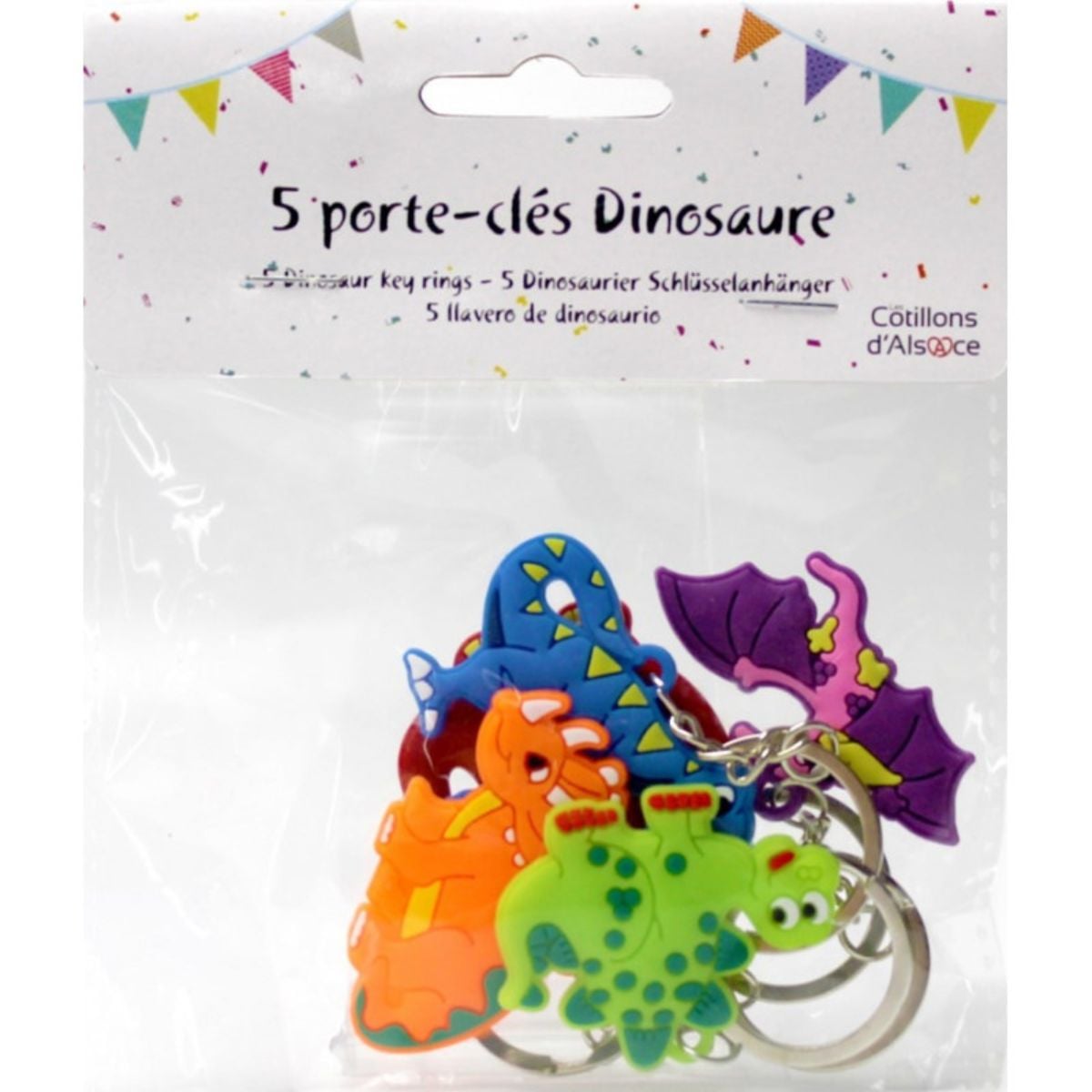 Porte-clefs - Dinosaures (5pcs)
