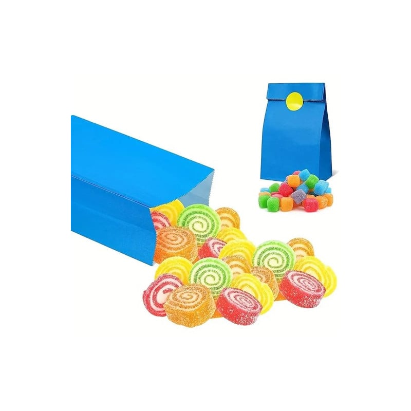 Sachets en papier colorés assortis (8pcs)